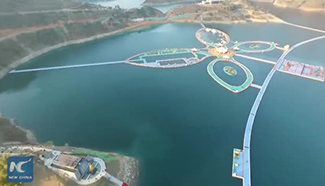 World's longest floating pathway opens to public in SW China