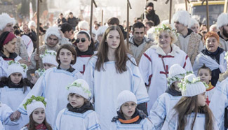 People celebrate Orthodox Christmas in Georgia