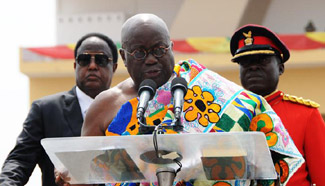 Ghana's Akufo-Addo sworn in as president