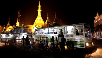 300 bus lines to be replaced with 58 new ones in Yangon, Myanmar