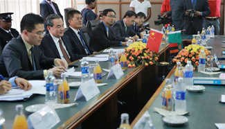 Chinese FM meets with Zambian counterpart in Lusaka