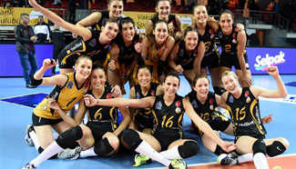 Vakifbank wins Eczacibasi 3-2 in CEV Women's Volleyball Champions League
