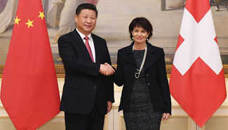 Chinese President Xi Jinping's visit "very important to Europe": Swiss President Doris Leuthard