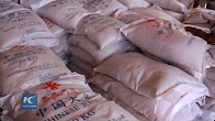 Relief food donated by Chinese Emabssy distributed in Namibia