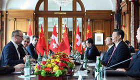Chinese president calls for closer China-Switzerland parliamentary ties