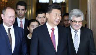 In pics: Chinese president's visit in Switzerland (Jan. 16)