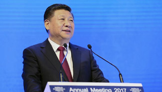 In pics: Chinese president's visit in Switzerland (Jan. 17)