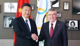 Chinese President Xi Jinping meets head of IOC