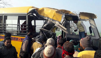 15 school children feared killed in bus-truck collision in India