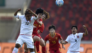 China beats Myanmar 2-0 in CFA Int'l Women's Football Tournament