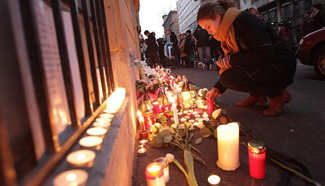 People mourn students killed in bus crash in Hungary