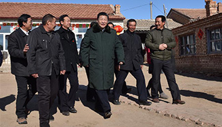 Chinese President Xi extends his New Year wishes while visiting Zhangbei county