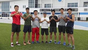 Chinese sprint team gives new year's greetings to the people