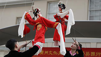 Puppet show held in London to celebrate Lunar New Year