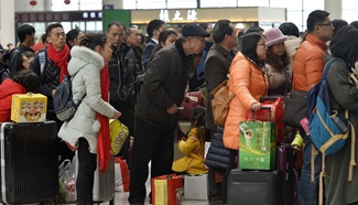 Nanchang West Railway Station witnesses travel peak in E China