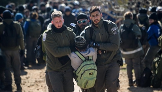 Israeli police start evacuating unauthorized Jewish outpost in West Bank