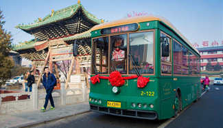 6 "dangdang" buses start operation in N China's Hohhot