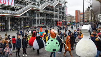 Pompidou Centre celebrates 40th anniv. in Paris