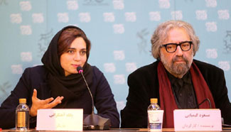 Iranian actress, director attend press conference for film "Tamed Killer"