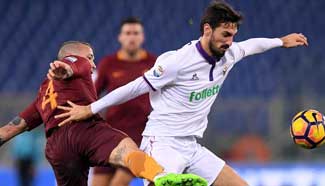 Italian Serie A: AS Roma beats Fiorentina 4-0