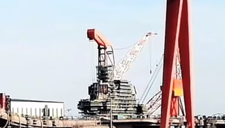 Pictures of China's second aircraft carrier surface online