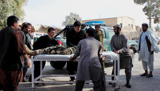 Suicide attack kills eight, wounds 20 in southern Afghanistan