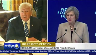 British PM dismisses petition to cancel President Trump's visit