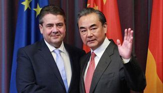 Chinese FM talks with German counterpart, vows to boost global growth together
