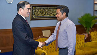 Maldivian president meets China's Assistant FM in Male