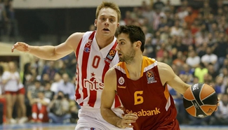 Crvena Zvezda beats Galatasara 77-58 at Euroleague basketball match