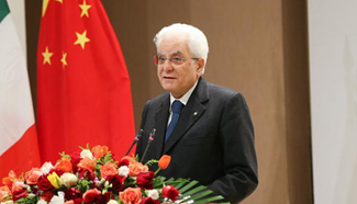 Italian president delivers speech at Fudan University in Shanghai