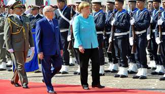 German chancellor meets Tunisian president in Tunis