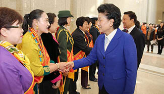 Senior officials meet women representatives on Women's Day