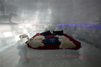 In pics: Ice hotel in Romania