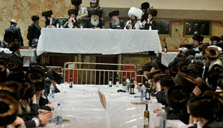 People celebrate Purim in Jerusalem