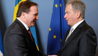 Swedish PM meets with Finland's president in Stockholm