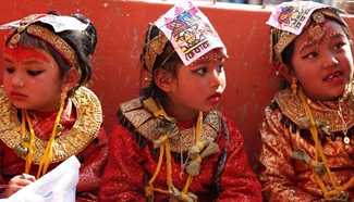"Marriage ceremony" held for Newar girls and bael fruits in Nepal