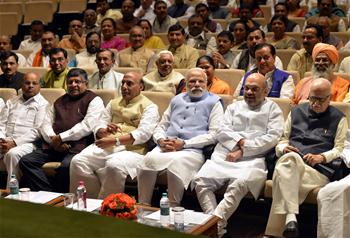 Modi attends ruling BJP parliamentary board meeting in New Delhi