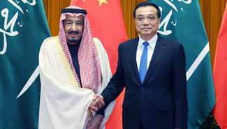Chinese premier meets with Saudi king in Beijing