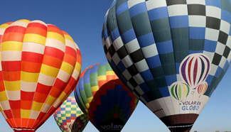 National Meeting of Hot Air Balloons held in Teotihuacan, Mexico