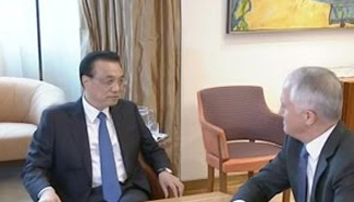 Li Keqiang looks to enhance free trade and boost cooperation with Australia
