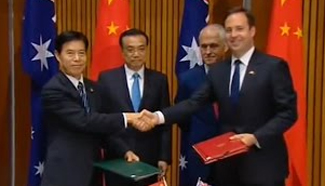 China, Australia ink 8 documents