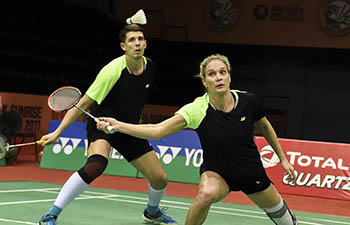 China's Lu, Huang win quarterfinal of mixed double at Indian Open