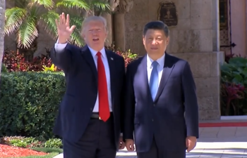 Xi, Trump take a walk together at Mar-a-Lago, Florida