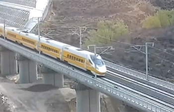 Inner Mongolia's first high-speed railway: Hohhot-Zhangjiakou line undergoes testing