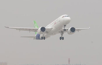 China sends homegrown jumbo passenger jet C919 into sky