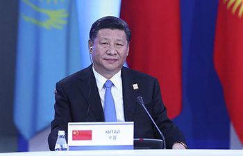 President Xi Jinping addresses SCO summit in Astana