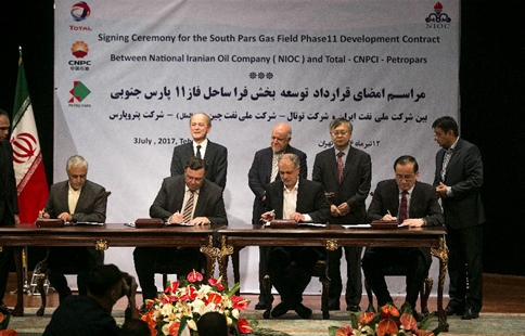 Iran, China, France sign 4.8 billion USD gas deal