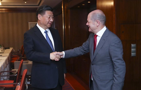 Xi says China welcomes Hamburg to participate in B&R Initiative
