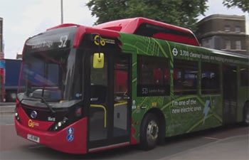 Environment-friendly,Chinese electric bus welcomed in London